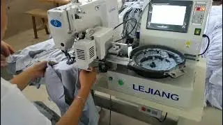 YJ-66SK Lejiang brand button feeder device  automatic button feed sewing machine