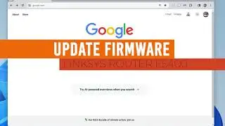 How to update your router firmware.  Linksys E5400