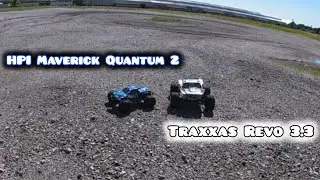 HPI Maverick Quantum 2 & Traxxas Revo 3.3 out for a quick bash!☺️