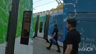 На трамвае от Пристани до Собора Айя София, Стамбул.