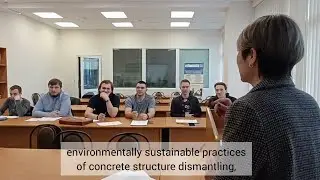 5 April 2022 NArFU started a unique advanced training programme in concrete recycling