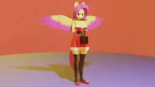 Fluttershy Fan art christmas