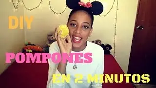 COMO HACER POMPONES | EN 2 MUNUTOS ♥