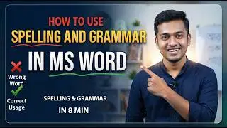 How to Use Spelling and Grammar Checker in MS Word | Complete Tutorial