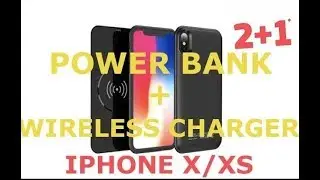 Чехол Power Bank c беспроводной зарядкой для iPhone X XS