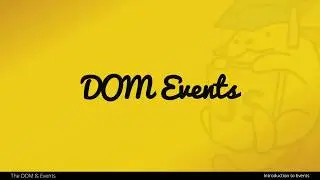 An Introduction to DOM Events with JavaScript