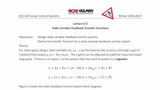 ECE320 Lecture6-2a: State Variable Feedback Transfer Functions