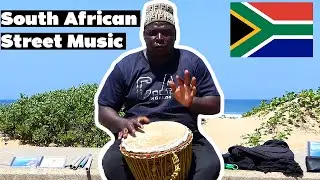 Street Music in South Africa (Djembe Drum)