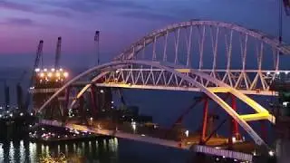 Автомобильная арка поднимается на опоры 12.10.2017 - самый свежак!