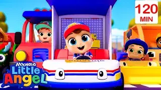 Wheels On the Truck go Round and Round | Little Angel | 🚌Wheels on the BUS Songs | 🚌Nursery Rhymes