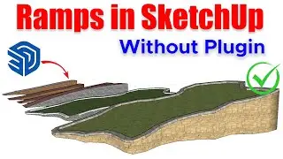 How to Make Ramps In SketchUp Without Plugins | SKETCHUP RAMP WITHOUT PLUGIN