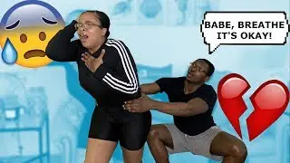 PANIC ATTACK PRANK ON BOYFRIEND!! *CUTE REACTION*