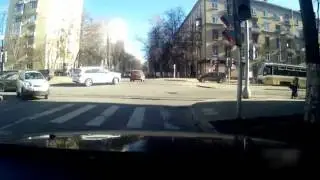 Авария (Gelandewagen  столкнулся c Mitsubishi. Moscow)