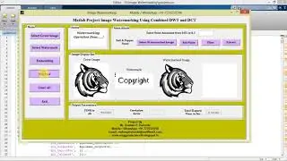 Matlab Project on Image Watermarking using DWT & DCT