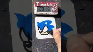 【ASMR】Drawing Sonic in 40 Sec