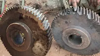 How to Rebuild Super Gear Broken Teeth || How to Welding Super Gear Broken Teeth