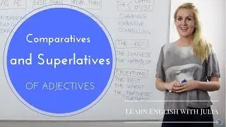 Comparatives and Superlative Adjectives - English - Grammar Lesson - Learn  English with Julia