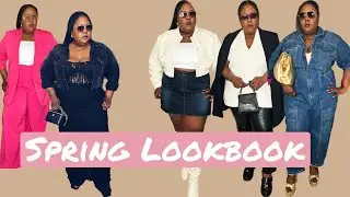PLUS SIZE SPRING LOOKBOOK// TRANSITION YOUR WINTER PIECES INTO SPRING//2024