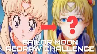 I tried the Sailor Moon Redraw Challenge on Procreate