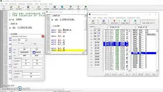 How to use SHL, SHR, SAL, SAR, ROL, and ROR in 8086 microprocessor complete example