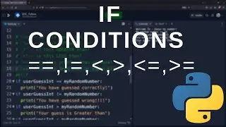 Beginner Python - Different If conditions (Guess My Number Game Tutorial)