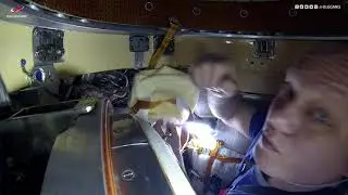 Installing a mount for bags after dismantling video cameras // Work on the ISS //