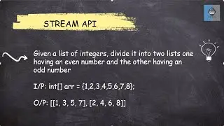 Java 8 Stream API-  07 Divide given integer list into lists of even and odd numbers || Most Asked