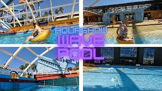 Wave Pool  - Aquashow Quarteira (2023) #waterpark #waterslides #viral