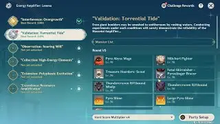 Validation: Torrential Tide | Energy Amplifier: Lemma | Genshin Impact 4.8