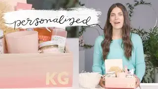 Customize A Gift Box with Gold Leaf Monogramming | Personalized | Martha Stewart Weddings