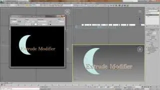 Creating a Crescent Moon using Proboolean and Extrude Modifier in 3DS Max Design 2013