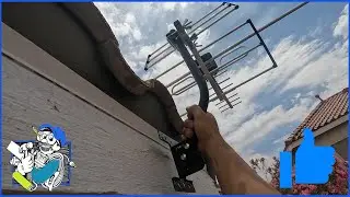 Como instalar una antena para television / How to install tv antenna.
