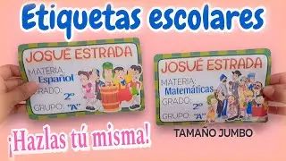 Cómo hacer etiquetas escolares | Tutorial principiantes ✨️