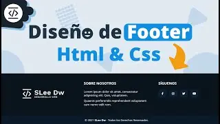 Como hacer un Footer Responsive - Html y Css