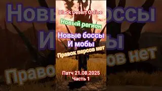 Black Desert Патч 21.08.2025 ЧАСТЬ 1 