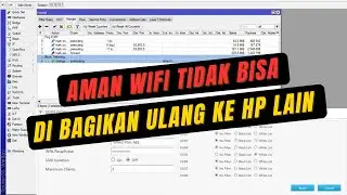 CARA AGAR WIFI TIDAK BISA DIHOTSPOT DAN DIBOBOL BAIK DI MIKROTIK MAUPUN DI ROUTER ZTE