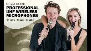 Impro UHF-88II Dual Wireless Microphone with Vocal Enhancer #vocalenhancer #wirelessmicrophone