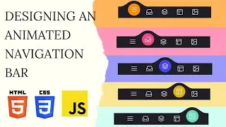 Designing an Animated Navigation Bar with HTML, CSS, and JavaScript