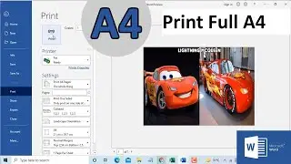 How to Print a Full Image on A4 Paper in Microsoft Word