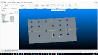 Creo 2.0 -  Создание массива отверстий
