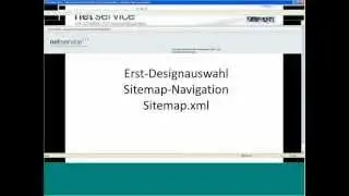 Website-Box CMS; Sitemap & Designauswahl bei Neubestellungen