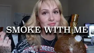 smoke with me as i do my makeup