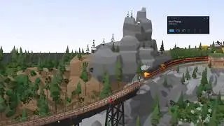 Rolling Line Layout Overview: Strawgrass Cascades Model Railroad in VR