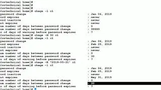 Password Ageing chage Command