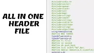 How To Replace all HEADER Files with one SINGLE HEADER FILE in C++