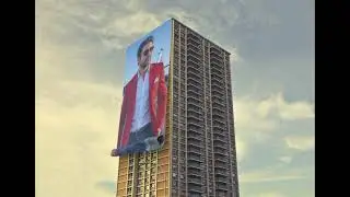Massive Banner Unfolding on Skyscraper | Blender VFX Project | VFX Short Video | 3D VFX Compositing