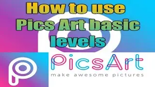 Pics Art basic levels  How to use in telugu