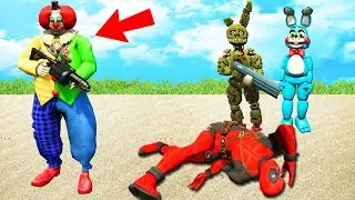 КАК КОШМАРНЫЕ АНИМАТРОНИКИ НАШЛИ КЛОУНА МОНСТРА В ГТА 5 МОДЫ! Сlown FNAF 7 GTA 5