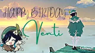 HAPPY BIRTHDAY  VENTI!!! || Anyway this is Venti's JP VA singing