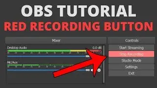 OBS Tutorial: Red Recording Button (Custom Theme)